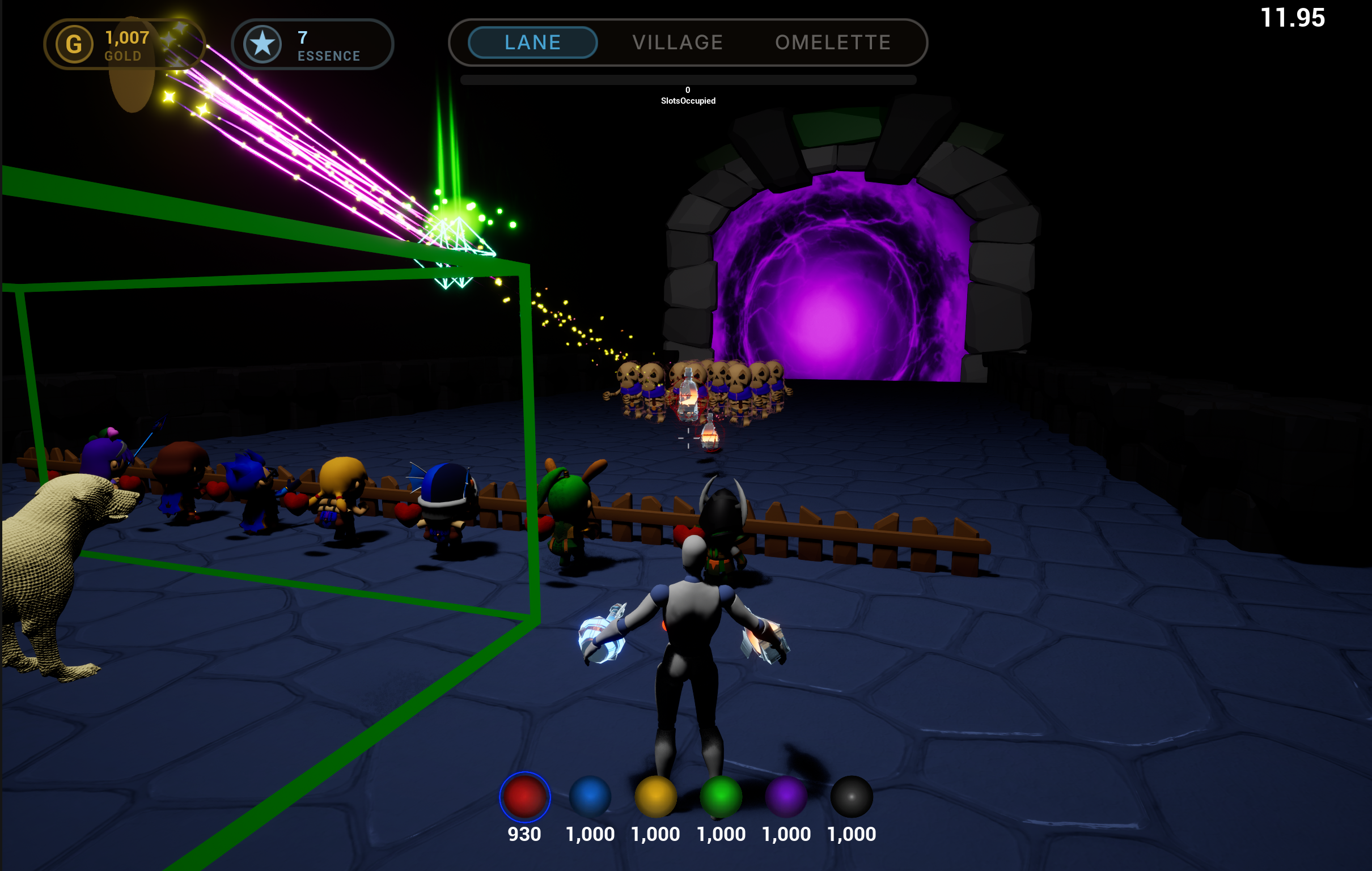 Alchemist TD gameplay: Spamming potions into waves of enemies will no longer result in an ERROR_ACCESS_VIOLATION